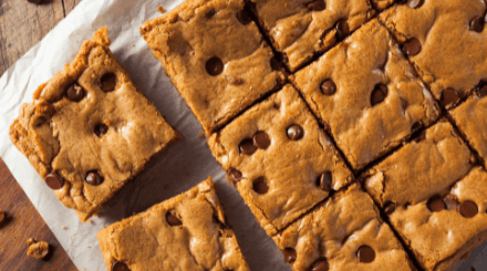 Coffee Chocolate Chip Blondies