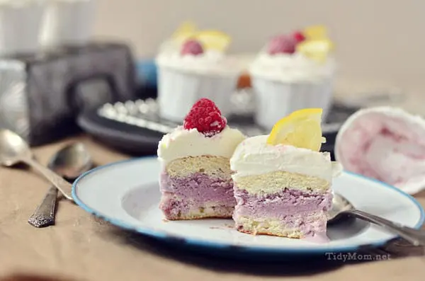 Black Raspberry & Lemon Crush Ice Cream Cupcakes