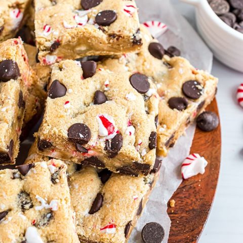 Chocolate Peppermint Cookie Bars