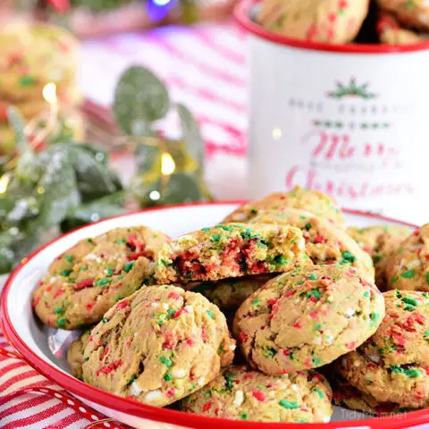 Soft-Baked Christmas Sprinkle Cookies
